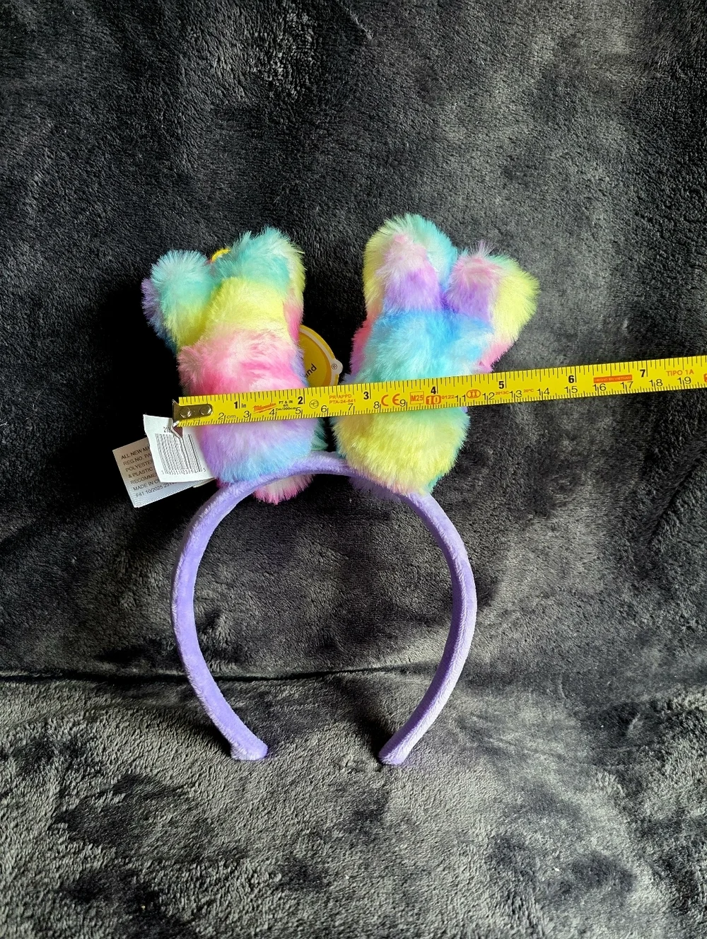 New Colorful PEEPS Bunny Plush Headband for Easter fuzzy Purple Pastel Rainbow